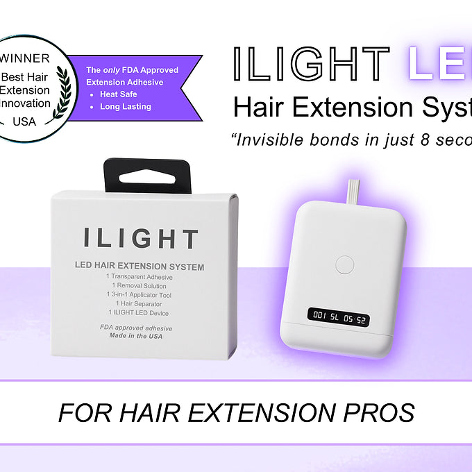 ILIGHT LED Hair Extension Master Kit + Accredited Hair Extension Training Online