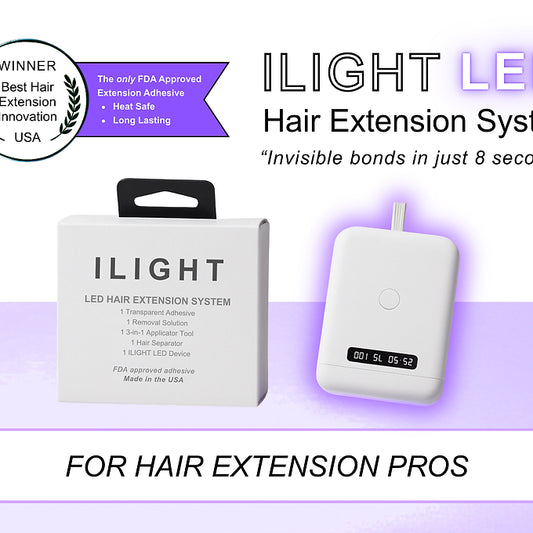 ILIGHT LED Hair Extension Master Kit + Accredited Hair Extension Training Online
