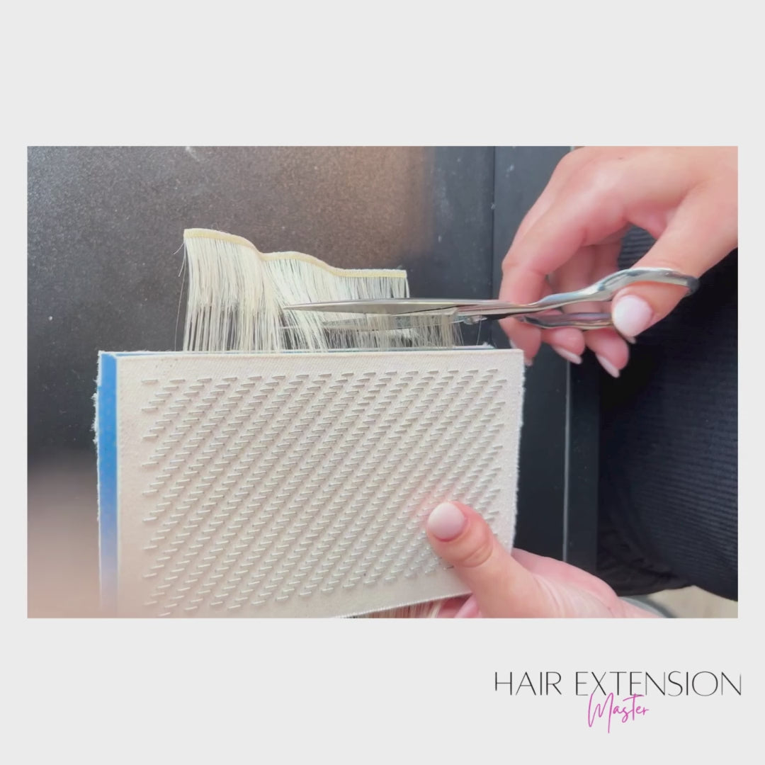 how to use a hair extension drawing card